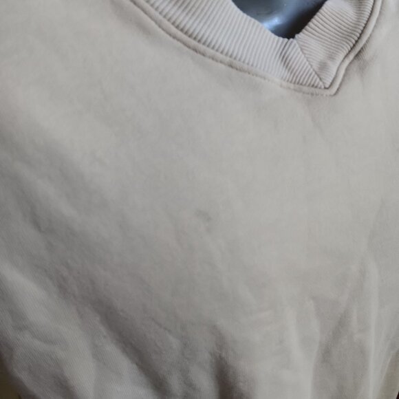 Vintage Medium Sweatshirt John Deere Cream Pullover Embroidered Logo 1990's Farm - Picture 6 of 8